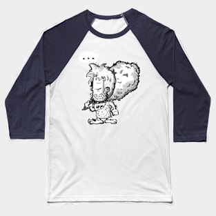 Stoneage caveman Baseball T-Shirt